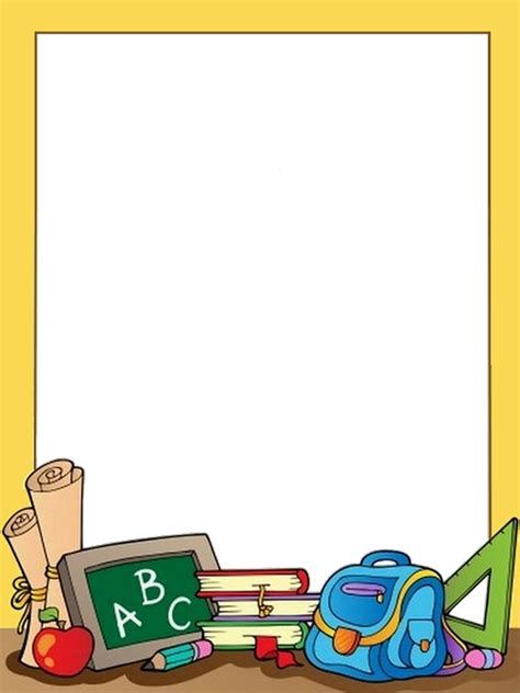 Find Hd Free Clipart Frame School - Borders And Frames For Free School Borders, School Binder Covers, School Border, Colorful Borders Design, School Frame, School Binder, Colorful Borders, Page Borders Design, School Clipart