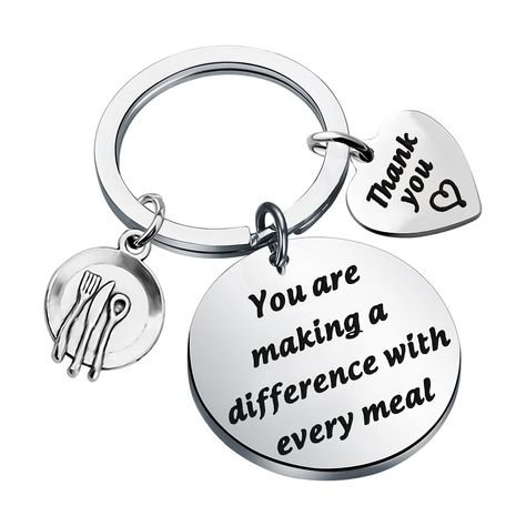 PRICES MAY VARY. 【LUNCH LADY JEWELRY】- You are making a difference with every meal. This keychain is very suitable for any lunch ladies, cafeteria waiters, school cafeteria volunteers, they will take care of their children when they are hungry and give them good food. The thank you gift from the lunch teacher is very suitable for returning to school and leaving school at the end of the school semester. 【MATERIAL】 - Made of stainless steel, Non plating, Non allergic, Non fade, environmental prote Lunch Lady Survival Kit, Leaving School, Ladies Gifts, Lunch Lady, School Cafeteria, Making A Difference, School Lunch, Appreciation Gifts, Thank You Gifts