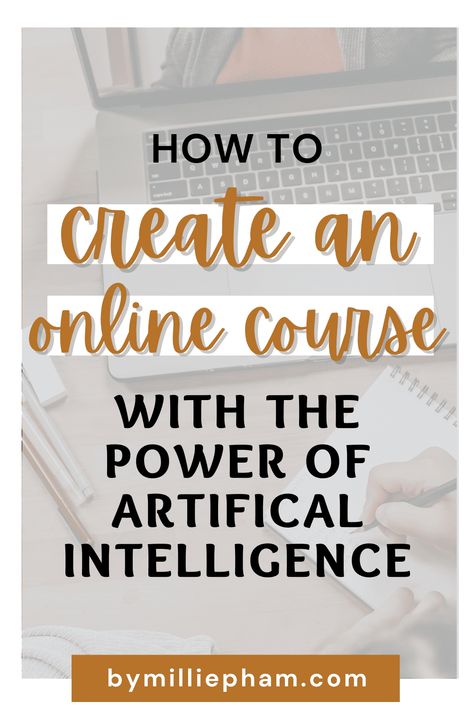 how-to-create-an-online-course-with-ai Librarian Ideas, Course Creation, Online Course Creation, Create Online Courses, Psychology Student, Mom Jobs, English Course, Money Making Hacks, Save For Later