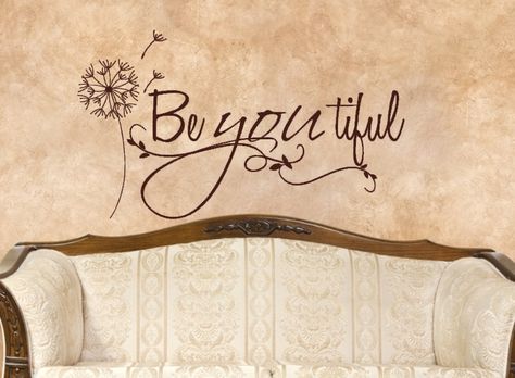 BeYouTiful+decal+by+WelcomingWalls+on+Etsy,+$10.00 Human Canvas, Fav Quotes, Hot Tattoos, Custom Vinyl, Love Tattoos, Happy Thoughts, Vinyl Wall Decals, Flash Tattoo, Girl Room