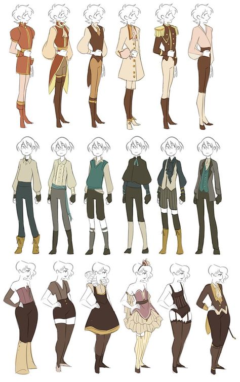 wardrobe by miraongchua.deviantart.com on @deviantART Fantasy Assassin, Art Du Croquis, Creature Fantasy, Character Design Cartoon, Drawing Hair, Poses References, Fashion Design Drawings, Drawing Clothes, 영감을 주는 캐릭터