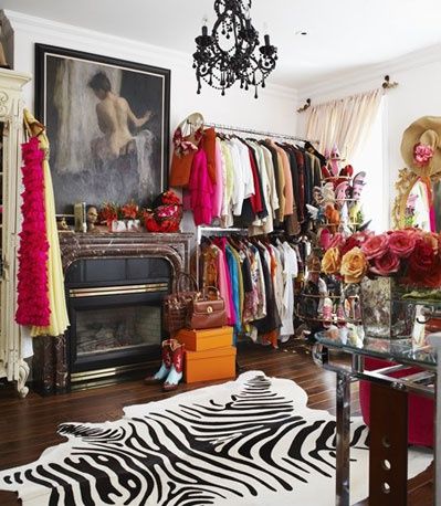 Closet Chic Dressing Room, Dream Dressing Room, Zebra Rug, Celebrity Closets, Chic Dressing, Dressing Room Closet, Walk In Closet Design, Closet Room, Dream Closets