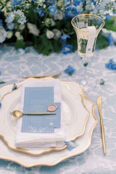 Blue Tablescapes, Baby Blue Weddings, Blue White Weddings, Blue Weddings, Bridal Events, Luxury Wedding Decor, Light Blue Wedding, Something Blue Wedding, Reception Details