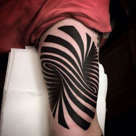 Best 3d Tattoos, Tatoo 3d, Amazing 3d Tattoos, Optical Illusion Tattoo, Unusual Tattoo, Kunst Tattoos, Cool Optical Illusions, Geniale Tattoos, 3d Tattoos