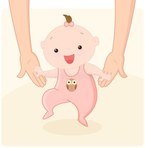 Girl taking first steps. Cute baby girl taking first steps with help of her mom. , #Aff, #Cute, #baby, #Girl, #steps, #Vector #ad Sleeping Baby Quotes, Vintage Baby Girl Nursery, Popular Baby Boy Names, Vintage Girl Nursery, Birthday Deco, Baby's First Step, Baby Clothes Organization, Funny Baby Quotes, Elegant Baby Shower