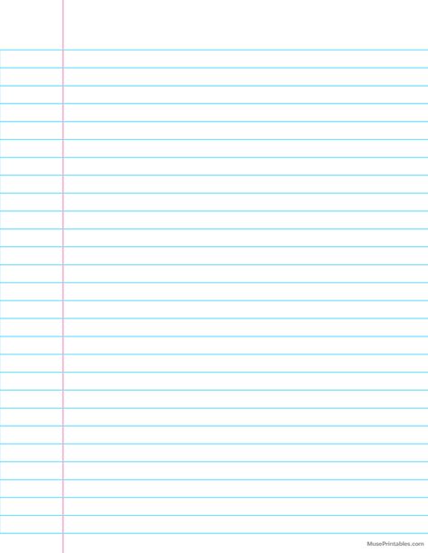 Printable Wide Ruled Notebook Paper for Letter Paper. Free download at https://museprintables.com/download/paper/wide-ruled-notebook-paper-letter/ Notebook Paper Printable, Paper For Letter, Notebook Png, Wide Ruled Notebook, Notebook Paper Template, Free Paper Printables, Printable Graph Paper, Pretty Wallpaper Ipad, Printable Lined Paper