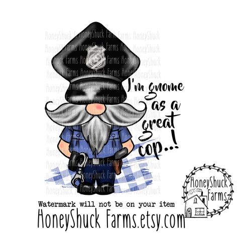 Police Clipart, Gnome Paint, Making Signs, Bee Printables, Wreath Signs, How To Make Signs, Gnomes Crafts, Bee Art, Policeman