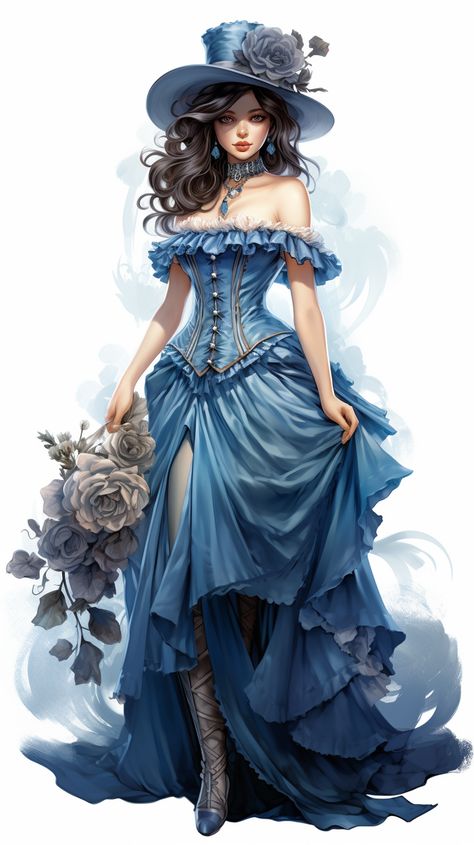 Awesome inspired creation selected by ThetaCursed, License: CC BY-NC 4.0 Victorian Lady Art, Victorian Character, Fun Beauty Products, Seductive Photos, Holding A Bouquet, Steampunk Couture, Lady Art, Free Vintage Printables, Beautiful Long Dresses