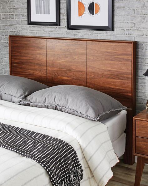 Build a Matching Midcentury Headboard for the Dresser Featured in Last Month’s Issue — Wood Maple Headboard, 70s Apartment, Birch Interior, Mid Century Headboard, Live Edge Headboard, Walnut Headboard, Solid Wood Headboard, Vintage Apartment Decor, Wood Panel Headboard