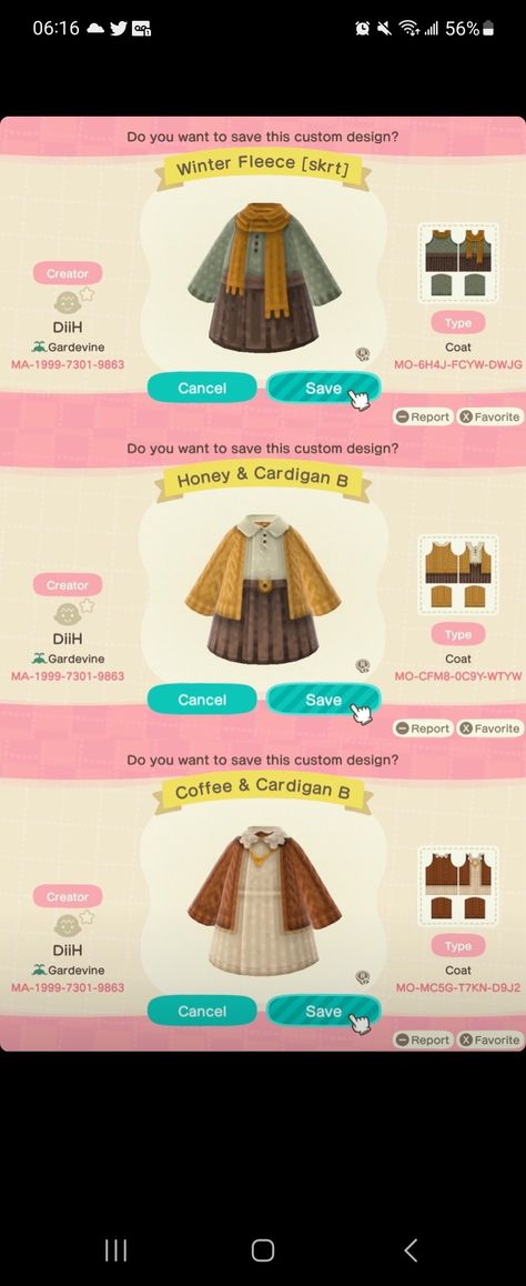 Acnh Cozy Design Codes, Animal Crossing Fox Design, Acnh Autumn Clothes Codes, Acnh Cottagecore Island Tune, Anch Fall Outfits Codes, Face Paint Acnh Codes, Animal Crossing Design Codes Clothes Fall, Acnh Mushroom Dress, Acnh Island Designs Autumn