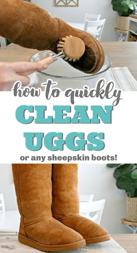 Clean Uggs, Ugg Cleaning, Cleaning Ugg Boots, Cleaning Uggs, Ugg Cleaner, Boots Diy, Cleaning Videos, How To Clean Suede, Shoe Cleaning