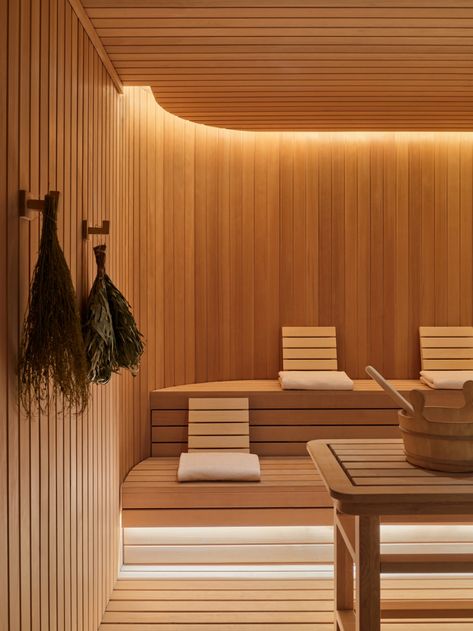 Aman New York, Spa Reception, Spa Lighting, Sauna Design, Spa Interior, Salon Suites, Therapy Room, Steam Room, Wellness Spa