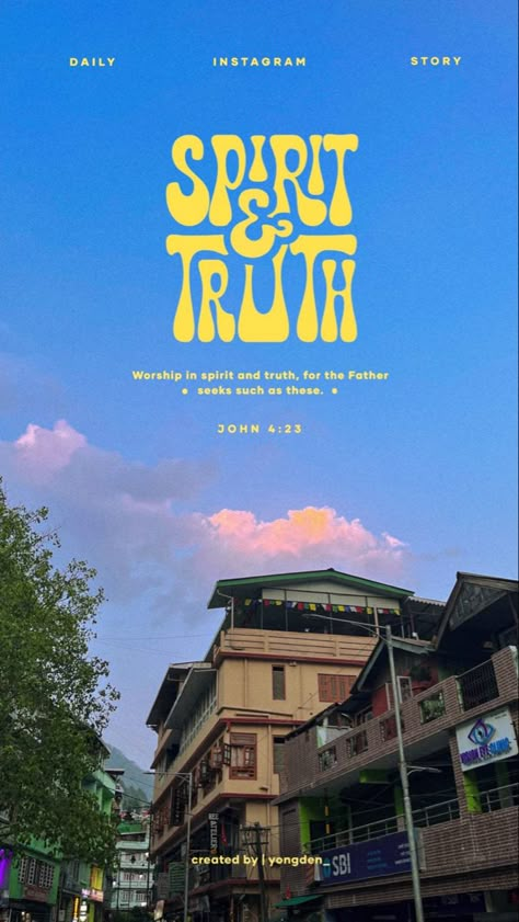 Spirit and truth Cinematic Fonts, Cinematic Poster, Spirit And Truth, Instagram Typography, Typography Design Quotes, Instagram Design Creative, Instagram Graphic, Creative Instagram Stories, Instagram Design