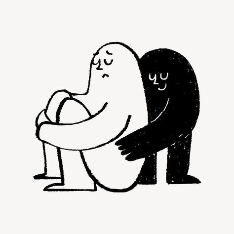 in celebration of men’s mental health awareness month, check in on your friends— and give hugs always. Hug Animation, Kindness Illustration, Emotional Illustration, Hugging Illustration, Check In On Your Friends, Hug Logo, Hug Graphic, Emotion Illustration, Emotions Illustration