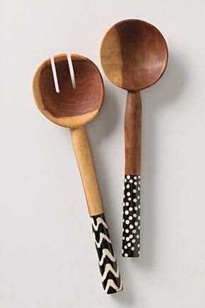 Anthro Diy, Diy Kitchen Utensils, Cocina Diy, Wooden Utensils, Interiors Design, Serving Spoons, Wooden Spoons, Olive Wood, Diy Kitchen