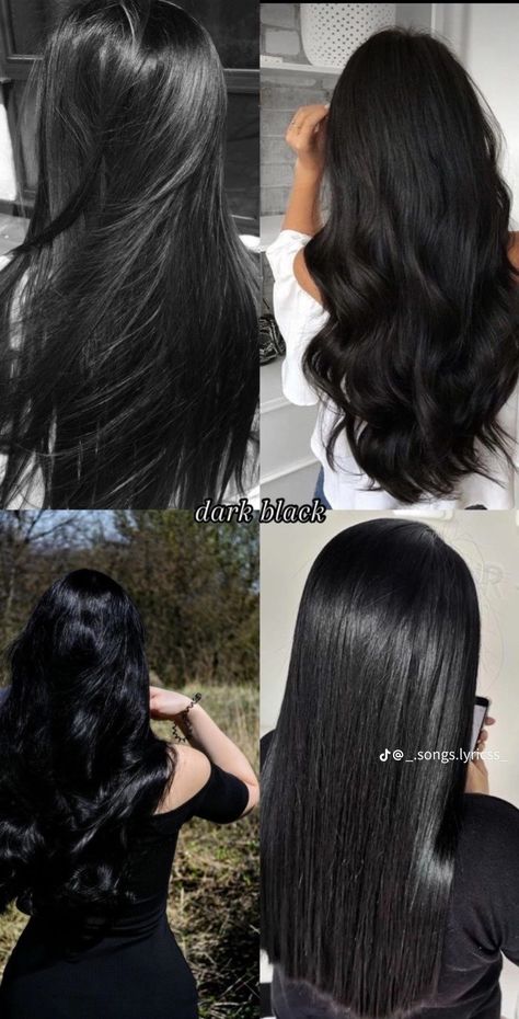 Best Hairstyles For Women, Black Hair Aesthetic, Dark Brunette Hair, Long Silky Hair, Jet Black Hair, Dyed Hair Inspiration, Black Hair Color, The Best Hairstyles, Hair Tutorials For Medium Hair