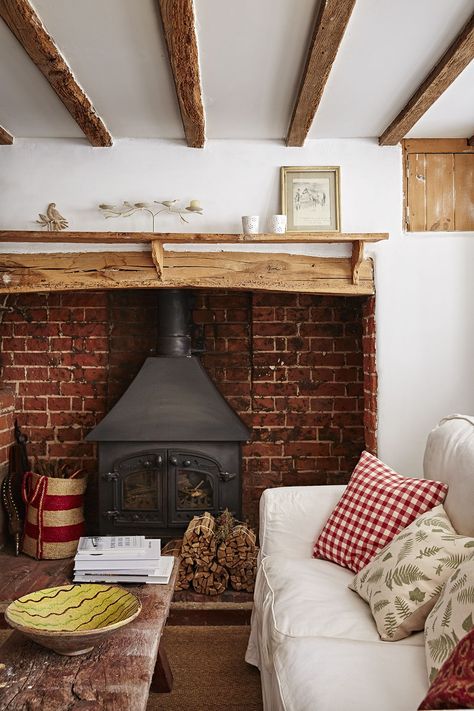 Small Spanish Style Homes Interior, German Cottage, Dream Family Home, Spanish Style Home Interior, Cottagecore Home, South Downs, Inglenook Fireplace, English Decor, Spanish Style Home