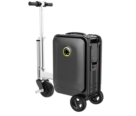 Never again will you be late to your gate with this smart rideable electric luggage suitcase.  It's a carry-on size! Luggage Scooter, Amazon Associates, Amazon Gifts, Suitcases, Click The Link, Electricity, Gift Ideas, For Free, Backpacks