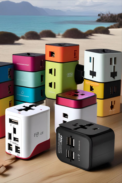 Introducing the ultimate travel companion: our compact and versatile travel adapter outlet! Say goodbye to the hassle of carrying multiple adapters - our all-in-one solution fits seamlessly into your luggage. With universal compatibility and built-in surge protection, you can power up your devices safely in over 150 countries. 😃 Don't let incompatible outlets slow you down - travel smarter with our reliable adapter by your side! Universal Travel Adapter, Travel Must Haves, Travel Adapter, Travel Companion, International Travel, All In One, Link In Bio, Outlet, Grey