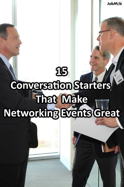 15 Good Conversation Starters Guaranteed to Make #Networking Events Easy https://jobmob.co.il/ns5ap via @jacobshare Good Conversation Starters, Networking Questions, Networking Outfit, Good Conversation, Career Management, Career Consultant, Conversation Skills, Network Marketing Tips, Professional Networking