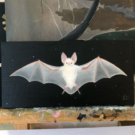 Halloween Art Projects, Bat Art, Ap Studio Art, Canvas Painting Designs, Baby Art, Anatomy Art, Pink Opal, Art Activities, Miniature Painting