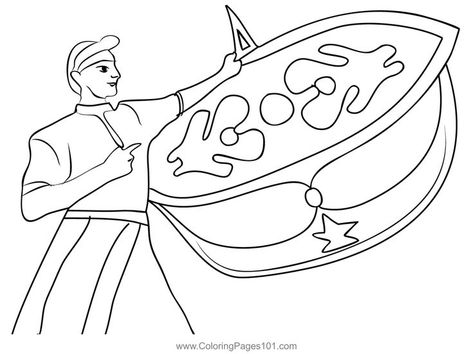 Wau Bulan Coloring Page Wau Bulan Malaysia, Wau Bulan Design, Wau Bulan Art, Wau Bulan Drawing, Wau Bulan, Food Coloring Pages, Nasi Lemak, Cute Desktop Wallpaper, Easy Drawing