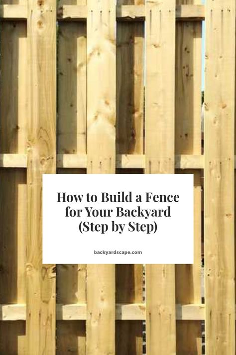 Shadow Box Privacy Fence, How To Build A Wooden Fence, Diy Fence Panels How To Build, How To Build Privacy Fence, Backyard Fence Diy, Build A Fence On A Budget, How To Build A Fence, Diy Pallet Fence Ideas, Board Fence Ideas