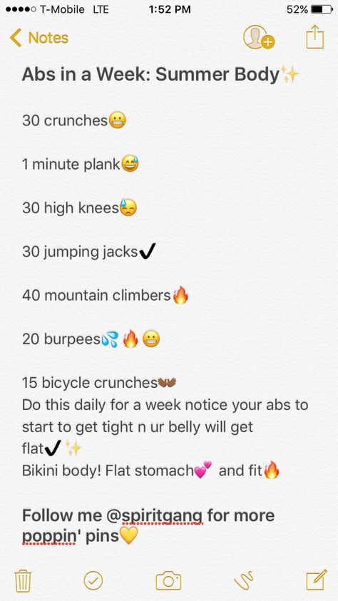 @goldenxlove Abs In A Week, Workout Morning, Summer Body Workout Plan, Health And Fitness Expo, Workouts For Teens, Summer Body Workouts, Month Workout, Fitness Routines, Trening Fitness