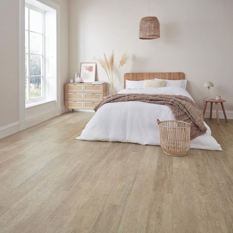 Karndean Knight Tile, Bedroom Wooden Floor, Bedroom Floor Tiles, Bedroom Tile, Tile Bedroom, Wooden Floorboards, Real Wood Floors, Vinyl Floor Tiles, Lvt Flooring