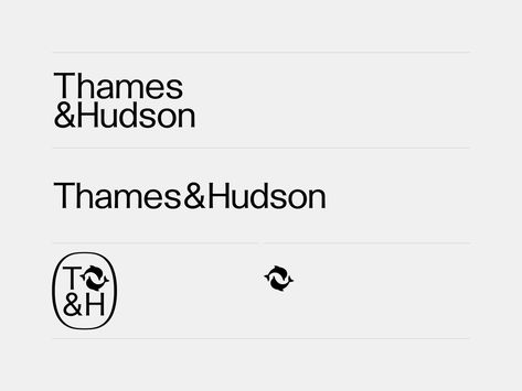 Brand New: New Logo and Identity for Thames & Hudson by Pentagram Barnes Foundation, Logotype Typography, Typography Branding, Logo And Identity, Book Spine, Swiss Design, Old Logo, Fiverr Logo, Brand Color Palette