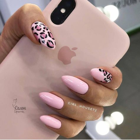 Nail Designs Retro, Vintage Nail Designs, Pink Leopard Nails, Nail Colors And Designs, Kylie Nails, Inspiration Nails, Summer Nail Colors, Wow Nails, Nails Now