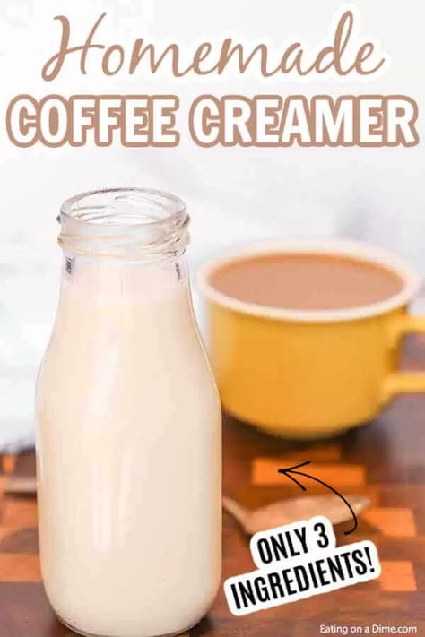 Coffee Creamer Recipes Homemade, Healthier Homemade Coffee Creamer, Simple Coffee Creamer, Coffee Creamer Homemade Non Dairy, Homemade Coffee Creamer Dairy Free, Diy Dairy Free Coffee Creamer, Homemade Dairy Free Coffee Creamer, Homemade Coffee Creamer Healthy, Flavored Coffee Creamer Recipes