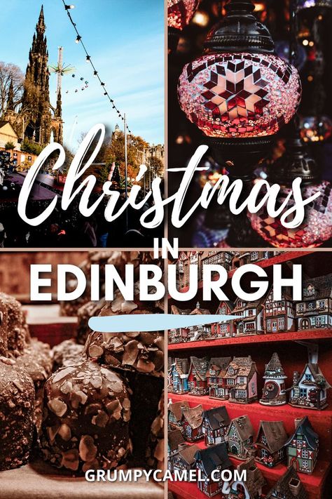 Spend an amazing Christmas in Edinburgh, Scotland, with this complete travel guide. Check out the best things to do in Edinburgh during Christmas, where to stay, tips, and more! Christmas In Scotland, Edinburgh Christmas Market, Edinburgh Christmas, Visit Edinburgh, Edinburgh University, Uk Christmas, Christmas Guide, Christmas Events, Sparkling Lights