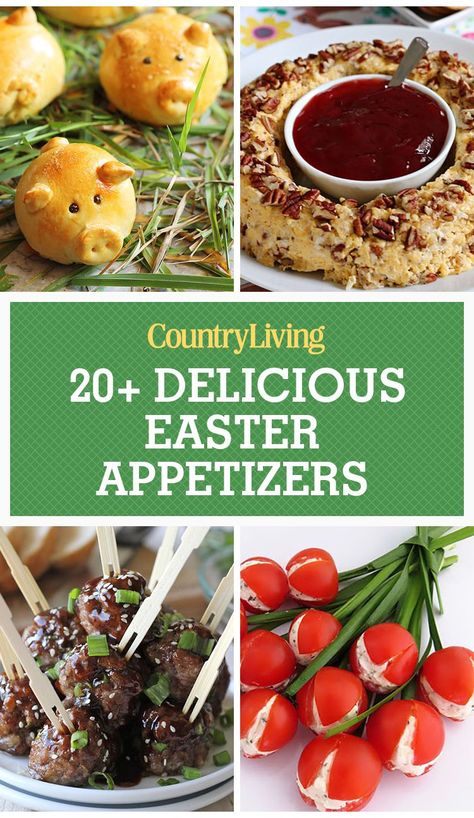 Pin These Ideas!countryliving Easy Easter Appetizers, Easter Appetizers Easy, Spring Appetizers, Savory Meatballs, Easter Appetizers, Easter Lunch, Fall Appetizers, Holiday Feast, Dinner Appetizers