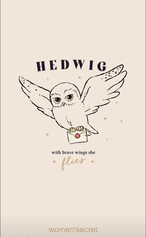 Dobby Harry Potter Art, Hedwig Wallpaper, Happy Potter Wallpaper, Edwige Harry Potter, Harry Potter Iphone Wallpaper, Classe Harry Potter, Harry Potter Iphone, Harry Potter Art Drawings, Harry Potter Owl