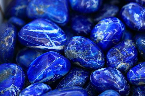 Lapis Lazuli Stone | Lapis Lazuli, Polished Stones | Flickr - Photo Sharing! Lapis Lazuli Crystal, Rocks And Gems, Feeling Blue, Love Blue, Gems And Minerals, Stone Rocks, Crystals Minerals, Blue Aesthetic, Rocks And Minerals