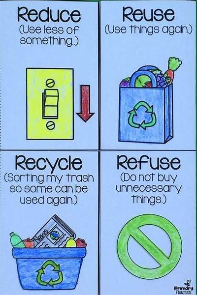 Reduce Reuse Recycle Examples : Cuyahoga Recycles : Reduce, Reuse ... Reduce Reuse Recycle Poster, Recycling Lessons, Ochrana Prírody, April Writing, Ideas For Writing, Recycling Activities, Earth Day Projects, Spring Garden Flowers, Earth Day Crafts