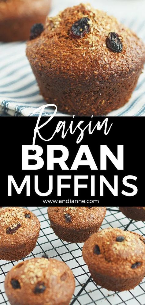 Apple Raisin Bran Muffins, Rasin Bran Muffins, Fiber Muffins, Wheat Bran Muffins, Raisin Bran Muffin Recipe, All Bran Muffins, Bran Muffins Healthy, Raisin Bran Muffins, Cheese Scone Recipes