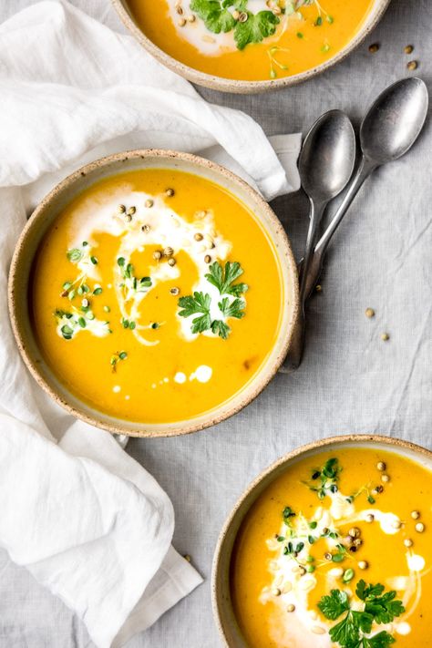 Thai Carrot Soup, Spaghetti Squash Soup, Spaghetti Squash Recipes Chicken, Spaghetti Squash Recipes Vegan, Curried Carrot Soup, Spaghetti Squash Recipes Healthy, Spaghetti Squash Recipes Easy, Creamy Carrot Soup, Carrot Soup Recipes