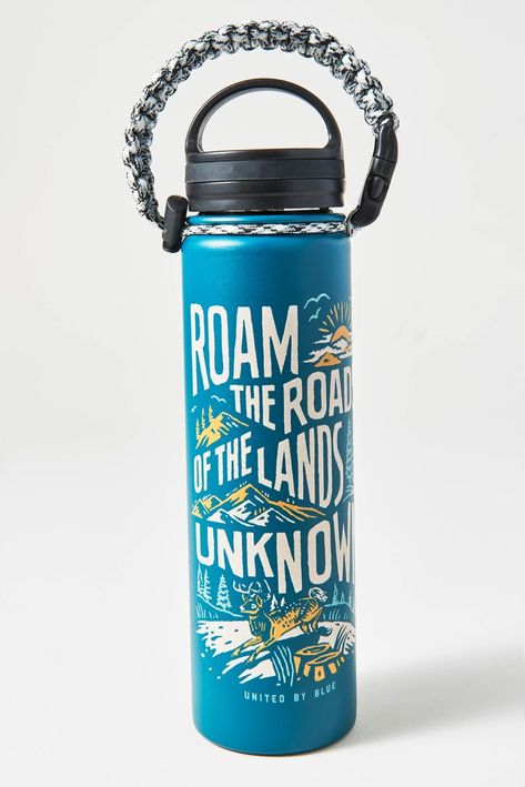 The Most Durable, Safe, and Stylish Reusable Water Bottles & Tumblers Water Bottle Art, Printed Water Bottles, United By Blue, Best Water Bottle, Coffee To Go, Reusable Water Bottles, Water Bottle Design, Blue Bottle, Travel Bottles