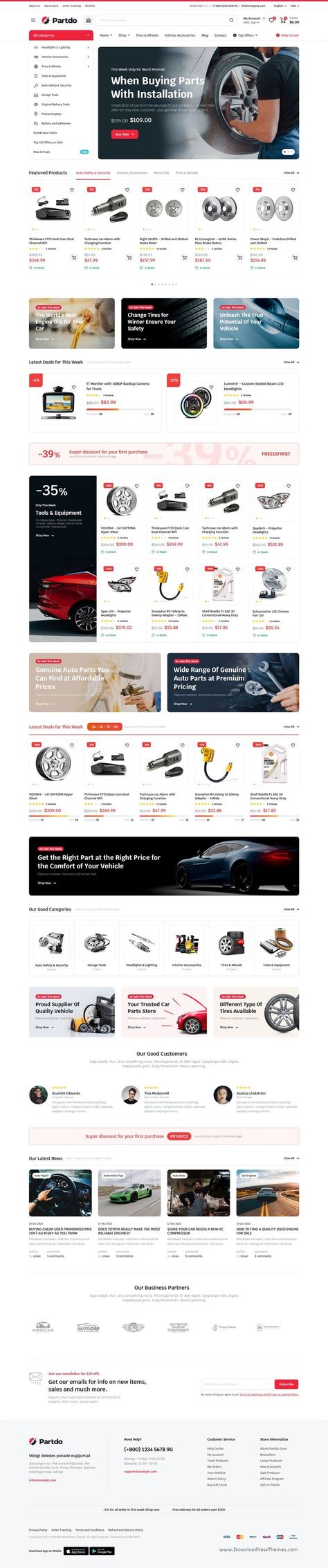 Partdo - Auto Parts and Tools Shop WooCommerce Theme is an clean, elegant and modern design Auto Parts and Tools Shop WooCommerce Theme designed for creating online stores, marketplace or multi-vendor Automotive shop for selling auto parts, tools, phone, electronics or any related products. WooCommerce is a popular plugin for WordPress that enables users to easily create and manage an online store on their WordPress website to download now & live preview click on image 👆 Grocery Website, B2b Website, Blog Website Design, Technology Theme, Automotive Shops, Start Online Business, Lead Generation Marketing, Tools Shop, Ecommerce Web Design