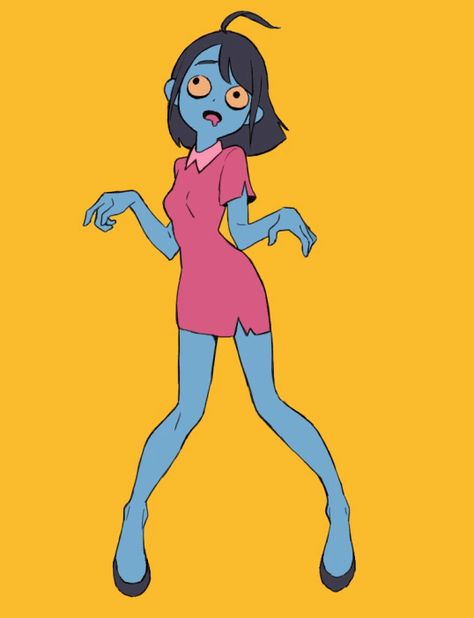 Drunk Drawing Reference, Character Animation Gif, Zombie Reference, Zombie Gif, Dancing Animation, Hair Animation, Weird Eyes, Female Zombie, Animation Dance