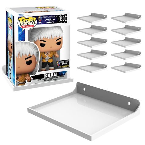 PRICES MAY VARY. [SLEEK DESIGN] Our Funko Pop Holder is crafted from high-grade, durable materials to provide superior protection for your valuable Funko Pop collection. With its sturdy construction, you can trust that your collectibles will be safe and secure. [Fuss-Free Installation] Set up your Funko Pop shelf effortlessly with our included mounting hardware, or utilize the option of securing it with double adhesive tape for a hassle-free mounting experience. [Bring Out Your Personal Style] E Funky Pop Display Ideas, Pop Figure Display Ideas, Funko Shelves, Pop Organization, Display Shelves For Collectables, Funko Pop Shelf, Funko Display Ideas, Funko Pop Display Ideas, Pop Shelves