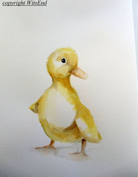 Watercolor Art Ideas, Duck Watercolor, Farm Animal Nursery Decor, Duck Painting, Farm Animal Nursery, Baby Duck, Farm Nursery, Watercolor Water, Watercolor Nursery