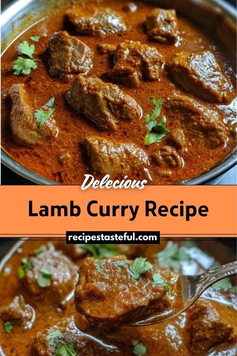 This Lamb Curry features tender chunks of lamb simmered in a rich, spiced sauce made with coconut milk and a blend of aromatic spices. It's a comforting and flavorful dish perfect for a hearty meal. Lamb Curry Recipes, Festive Appetizers, Christmas Recipes Easy, Lamb Curry, Lamb Dishes, Hearty Meal, Christmas Food Dinner, Christmas Dishes, Lamb Recipes