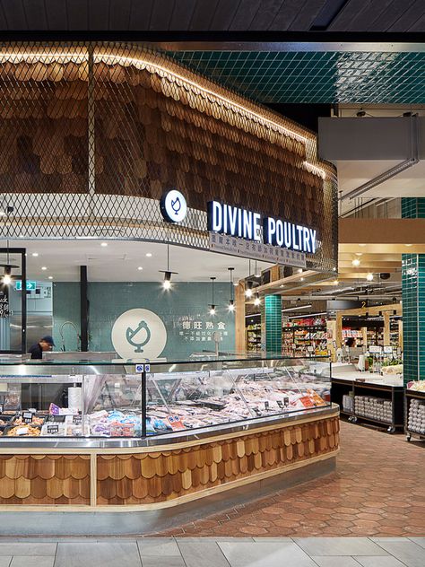 Food Hall Design, Food Design Ideas, Food Court Design, Shopping Mall Design, Grocery Store Design, Retail Signage, Food Retail, Supermarket Design, Mall Design