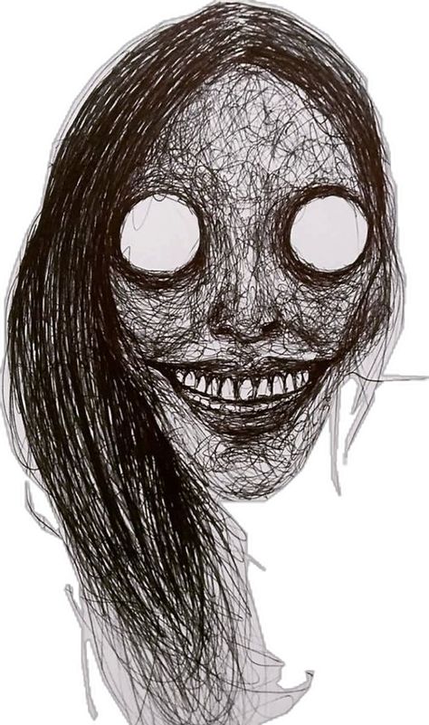 Scary Faces Drawing, Scary Face Drawing, Weird Creepy Art, Creepy Sketches, Smile Drawing, Scary Drawings, Girl Face Drawing, Horror Drawing, Weird Drawings