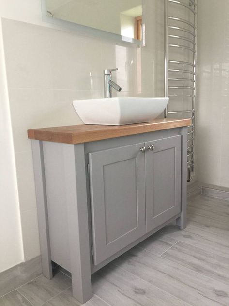 Manor House Grey Narrow Vanity Unit | Aspenn Furniture Narrow Vanity, Narrow Bathroom Vanity, Stone Bathrooms, Narrow Bathroom Vanities, Small Bathroom Plans, House Renos, House Bedroom Ideas, Divider Ideas, The Manor House