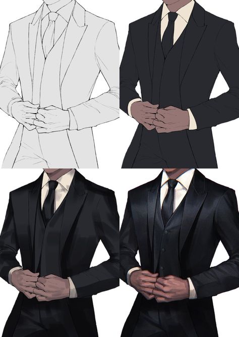 How to Draw Suit pic.twitter.com/Nk2H6aV5d9 Black Suit Drawing, Anime Suit, Suit Drawing, Men In Suits, Gambar Figur, Dress Sketches, Digital Painting Tutorials, Black Suit, Drawing Clothes