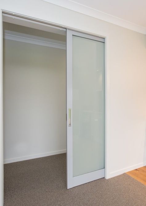 Aluminium sliding door. Create a larger opening with bigger cavity sliding doors frame sizes. Aluminium  cavity sliding doors Sydney. Cavity Sliders, Sliding Doors Bathroom, Cavity Sliding Doors, Wardrobe Shelving, Automatic Sliding Doors, Aluminium Sliding Doors, Sliding Pocket Doors, Sliding Door Systems, Glass Doors Interior